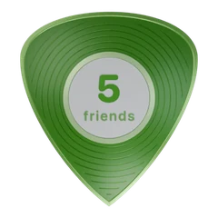 5 friends invited